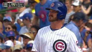 CIN@CHC: Travis Wood singles to center off Blake Wood