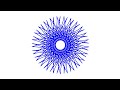 Simple Python Turtle Graphic and Code - E-Spirograph 8