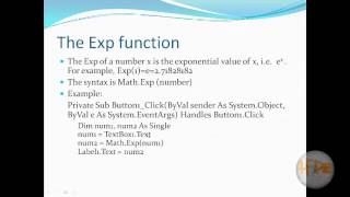 Visual Basic-Math Functions#14