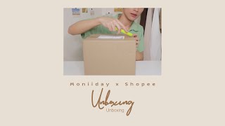 [ Unbox 02 ] แกะกล่องของจาก Shopee - iPad \u0026 iPhone accessories - desk | Moniiday