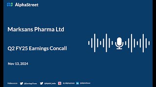 Marksans Pharma Ltd Q2 FY2024-25 Earnings Conference Call