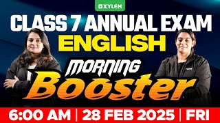 Class 7 English Annual Exam - Morning Booster! | Xylem Class 7