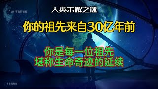 人类的祖先来自38亿年前！不是5万年！你正在延续他们创下的奇迹！你的诞生是万亿分之一概率下的创世记录