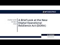 David Doyle | Live Event | A Brief Look at the New Digital Operational Resilience Act (DORA)