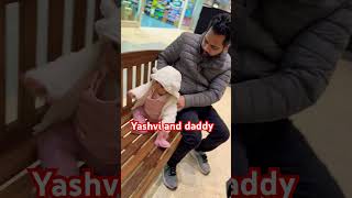 Yashvi and daddy 🥰🧿♥️#cute #baby #babyfoodrecipes #viewskaisebadha #homemadebabyfood #trending