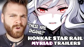First Time REACTION to All HONKAI: STAR RAIL Myriad Celestia Trailers | PART 2
