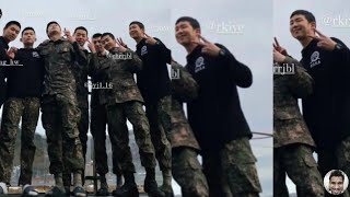 BTS RM / Namjoon Looks Happy with Military Mates in The Camp