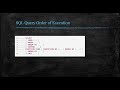 SQL Query Order of Execution