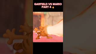 #garfield vs #mario 🔥 #supermariobros  garfield became #bowser