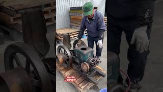 ヤンマー石油発動機　レストア後の運転#2023 #yanmar #old #engine #restore