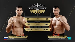 +92kg YUNOVIDOV Georgiy (RUS) vs AMANZHOLOV Nursultan (KAZ) | IBA Champions' Night | June 29, 2024