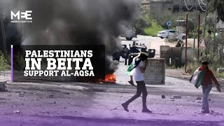 Palestinians in Beita protest in support of Al-Aqsa Mosque