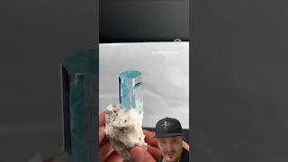 Another Beautiful Crystal from Fine Art Minerals! This is an Aquamarine from Pakistan! #shorts #wow