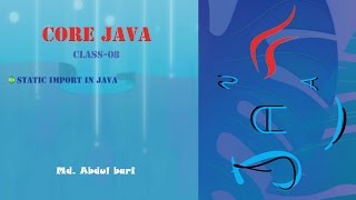 Core Java- Bangla Tutorial(Static import)- Class 8