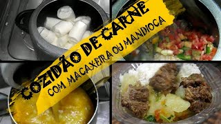 COZIDÃO DE CARNE COM MACAXEIRA OU MANDIOCA