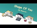 ed sheeran shape of you cover by bongo cat 🎧