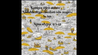 Kunkun open atonto - Nudabla titan : hunhun odo mapote lo ton             Osohia 9:1-12