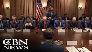 Trump's First Cabinet Meeting Opens in Prayer