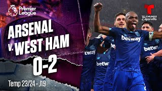 Highlights & Goles: Arsenal v. West Ham 0-2 | Premier League | Telemundo Deportes