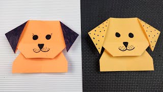 How to make a paper dog tutorial / Easy origami dog /Puppy craft / perro de papel / бумажная собака