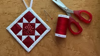 Starlight Quilted Ornament