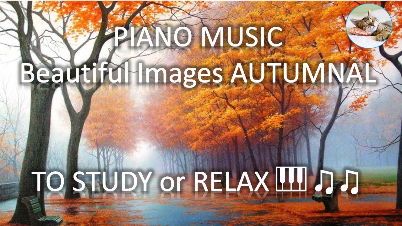 PIANO MUSIC + Beautiful Images AUTUMNAL + TO STUDY Or RELAX 🎹 ♫♫ - YouTube