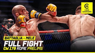 ALL ITALIAN CLASH 🇮🇹 | Daniele Battaglia VS. Luca Mele | FULL FIGHT | CW 179 Rome