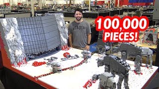 Giant LEGO Battle of Crait by Solid Brix Studios! Custom Star Wars