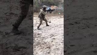 PKM Machine Gun Firing – Military Might in Action!