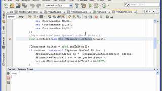 El control spinner. Java Swing. Parte 3.