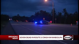 7 killed in crash on Route 2 in Randolph