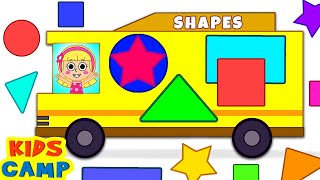Best Learning Videos for Toddlers | Learn Shapes with Elly | Shapes Song | KidsCamp