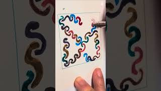 만년필 칼라링 드로잉 지렁이 젤리 트롤리젤리 fountain pen coloring drawing  trolli jelly