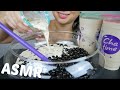 ASMR Giant Boba Milk Tea | Chewy & Gulping Sounds * NO Talking Eating Sounds Mukbang | N.E Let's Eat