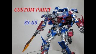 【TF玩具レビュー】カスタム塗装してみた！  SS-05 オプティマスプライム　／　Transformers Studio Series 05 OPTIMUS PRIME, Custom Paint