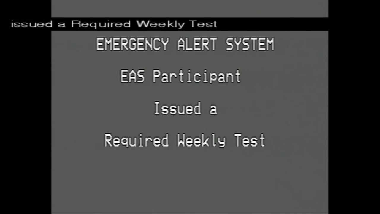 Emergency Alert System Test