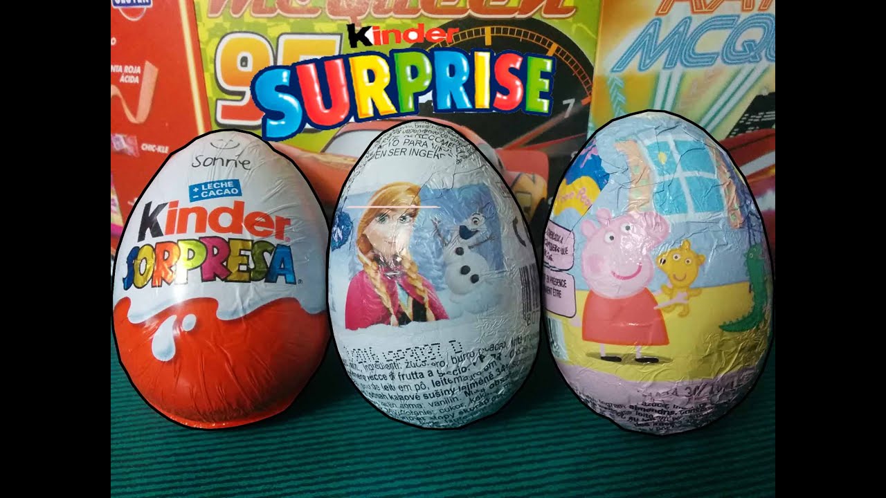 Huevos Sorpresa Huevo Peppa Pig Frozen Huevos Kinder Sorpresa - YouTube