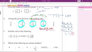 F1 Maths Chapter 1 Rational Numbers (Revision, Part 1)