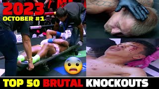 MUAY THAI & MMA, BOXING 50 Knockouts | OCTOBER 2023 PART.1