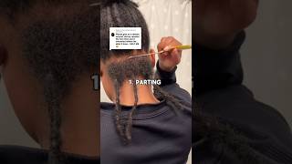 How To Retwist Your Own Locs: Part 1 💜✨ | #locs #locjourney #locmaintenance #retwistlocs #shorts