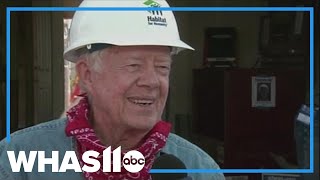 Jimmy Carter built homes for the poor in his 90s