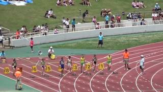 H29千葉県通信陸上大会　３年女子100m　B決勝