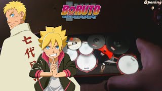 OP Boruto: Naruto Next Generations 9 -【Gamushara / 我武者羅 】by CHiCO with HoneyWorks - Real Drum Cover