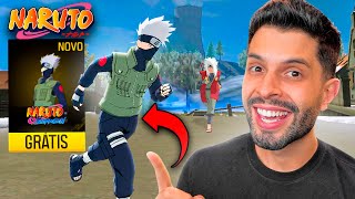 CHEGOU DE GRAÇA!! TESTANDO AS SKINS DO NARUTO NO FREE FIRE!!