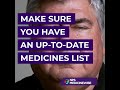 Keeping a medicines list during COVID-19