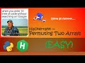 Hackerrank - Permuting Two Arrays walkthrough #Python #Hackerrank