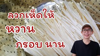 วิธีลวกเห็ดเข็มทอง หวาน กรอบ นาน how to blanch mushrooms