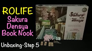 Rolife Sakura Densya Book Nook Unboxing-Step 5