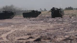 US Marines storm beach in Latvia