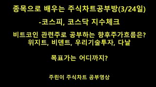 주식차트공부영상)비트코인으로 테슬라를 산다? / 위지트, 우리기술투자, 비덴트, 다날 최종매도목표가는? 주린이 공부영상, 비트코인 향후주가흐름분석.